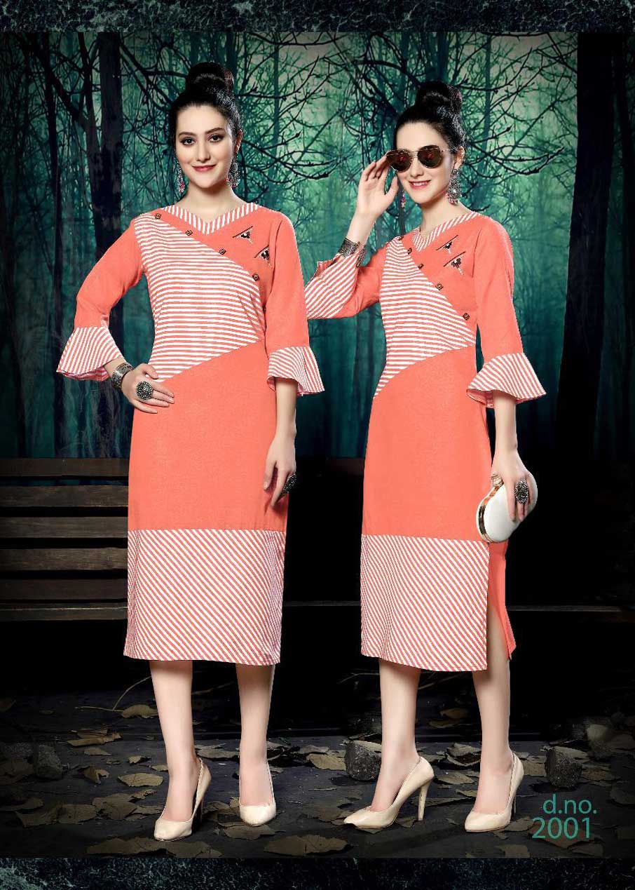 Culture Vol-2 Riya Designer Stripe Cotton Kurti Culture Vol-2 Riya Designer Stripe Cotton Kurti
